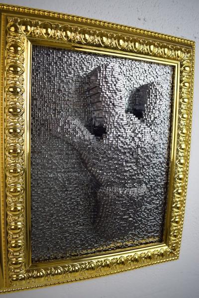 Sagrasse - Rock Pin Art - Technique mixte sur résine 2