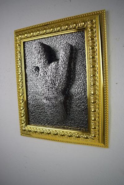 Sagrasse - Rock Pin Art - Technique mixte sur résine 2