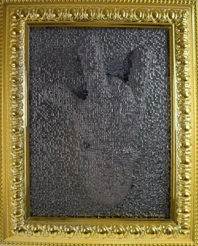 Sagrasse - Rock Pin Art - Technique mixte sur résine 2