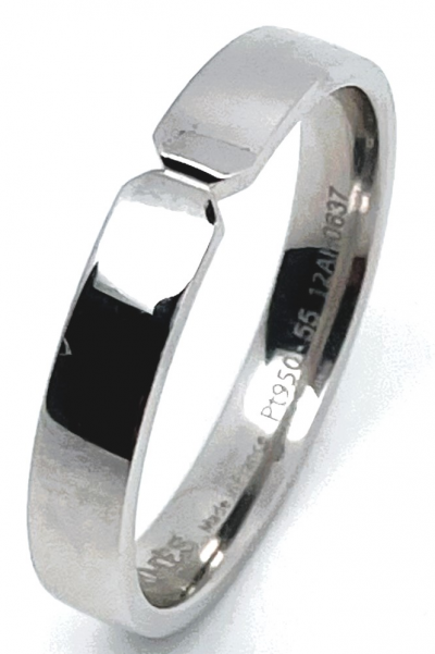 Hermès - bague alliance Ever Kelly platine grand modèle 2