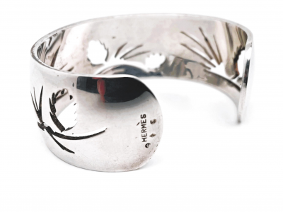 Hermès - Bracelet manchette en argent 2
