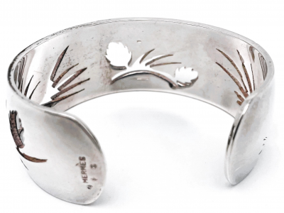 Hermès - Bracelet manchette en argent 2