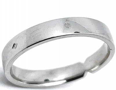 Hermès - bague alliance Ever Kelly platine grand modèle 2