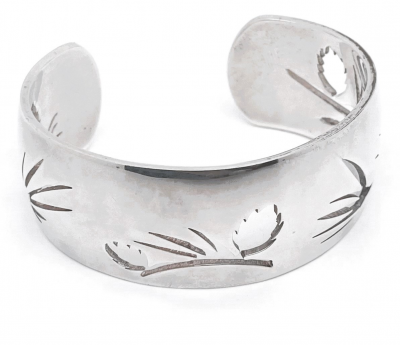 Hermès - Bracelet manchette en argent 2