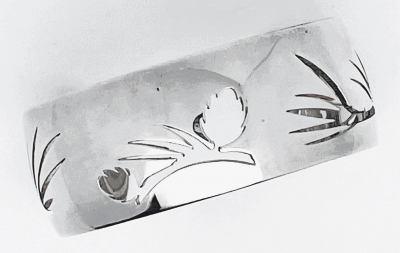 Hermès - Bracelet manchette en argent 2