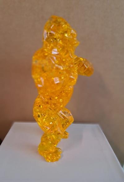 Richard Orlinski - Kong Bubble (Amber Edition) - Sculpture 2