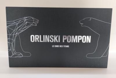 Orlinski -Ours Pompom Silver Edition - sculpture 2