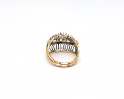 Bague dôme trilogie diamants 2
