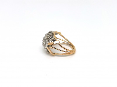 Bague dôme trilogie diamants 2
