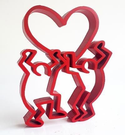 SpyDDy - Amour Haring , 2024 - Sculpture pop street art 2