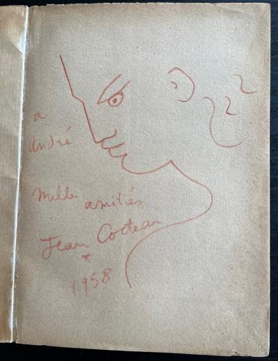 Jean COCTEAU - Le Grand Ecart suivi d’Orphée avec dessin original signé - livre 2