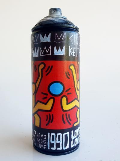 SPACO - Bombe foot Haring  , 2024  - Sculpture pop street art 2