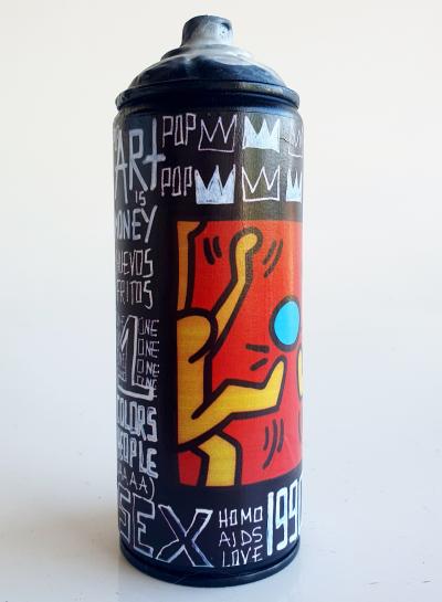 SPACO - Bombe foot Haring  , 2024  - Sculpture pop street art 2