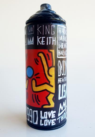 SPACO - Bombe foot Haring  , 2024  - Sculpture pop street art 2