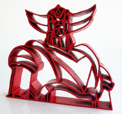 SpyDDy -  Goldorak  , 2024 - Sculpture pop street art 2