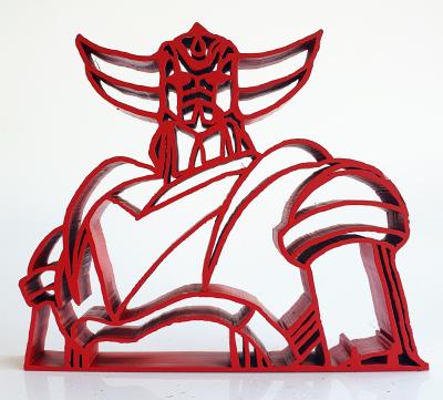 SpyDDy -  Goldorak  , 2024 - Sculpture pop street art 2