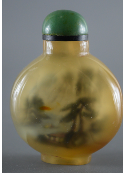 Flacon tabatière en agate - Chine - Fin du XIX siècle 2
