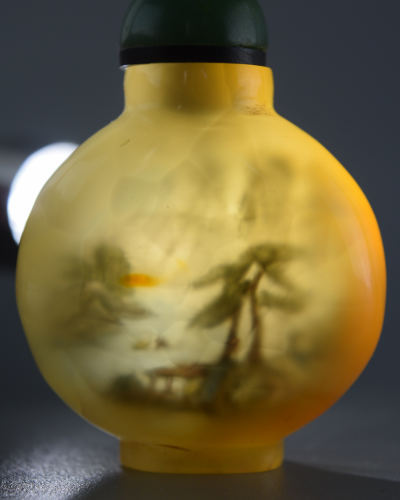 Flacon tabatière en agate - Chine - Fin du XIX siècle 2