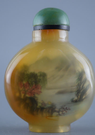 Flacon tabatière en agate - Chine - Fin du XIX siècle 2