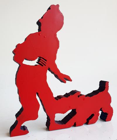 SpyDDy - Tintin & Milou , 2024 - Sculpture pop street art 2