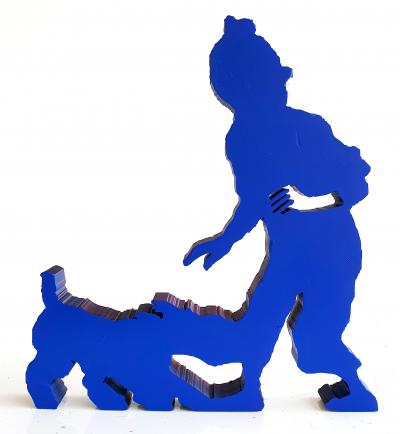 SpyDDy - Tintin & Milou , 2024 - Sculpture pop street art 2