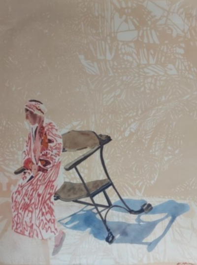 Sam Szafran Lilette at Gaudi’s chair (2010) Original lithograph signed, numbered 2