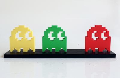 PYB - Pacman fantoms invader , 2024 - Sculpture pop street art 2