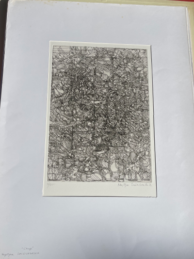 Krystyna Smiechowska - L’ange, 1982 - Gravure numérotée & signée 2