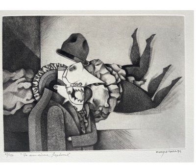 Enrique MARIN MUÑOZ - I love you Madame, 1994 Original engraving numbered & signed 2
