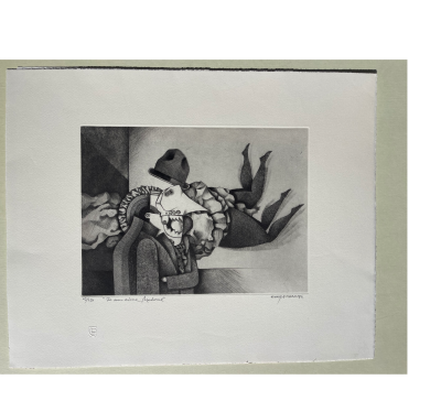 Enrique MARIN MUÑOZ - I love you Madame, 1994 Original engraving numbered & signed 2