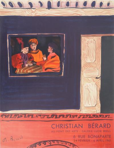 Christian BERARD : Jeu de cartes, Affiche en lithographie 2