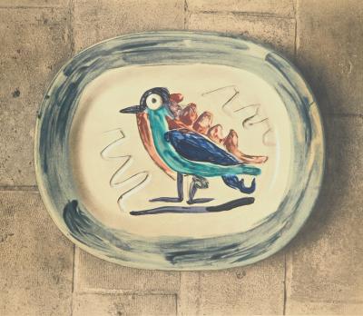 Pablo PICASSO : Céramique Madoura, Oiseau coloré, Affiche en lithographie 2