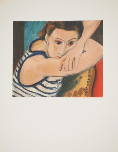Henri MATISSE : Les yeux bleus, Lithographie signée 2