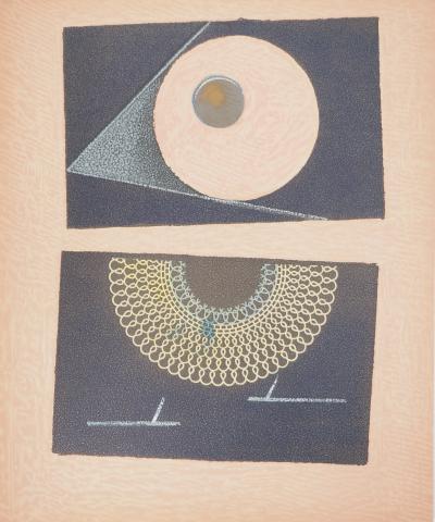 Max ERNST : Oiseau géométrique, Lithographie originale 2