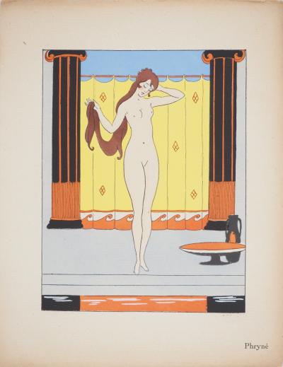 Maggy MONIER : Art déco, Phryné, courtisane à la grande beauté, Lithographie et pochoir 2