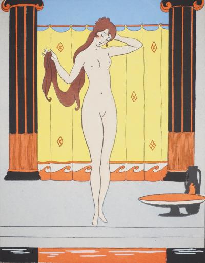 Maggy MONIER : Art déco, Phryné, courtisane à la grande beauté, Lithographie et pochoir 2