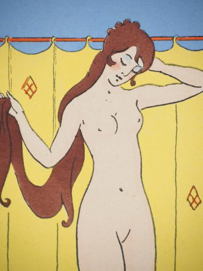 Maggy MONIER : Art déco, Phryné, courtisane à la grande beauté, Lithographie et pochoir 2