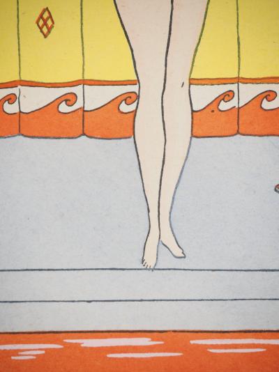 Maggy MONIER : Art déco, Phryné, courtisane à la grande beauté, Lithographie et pochoir 2