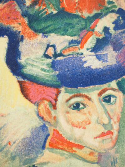 Henri MATISSE: Woman with a hat, signed lithograph 2