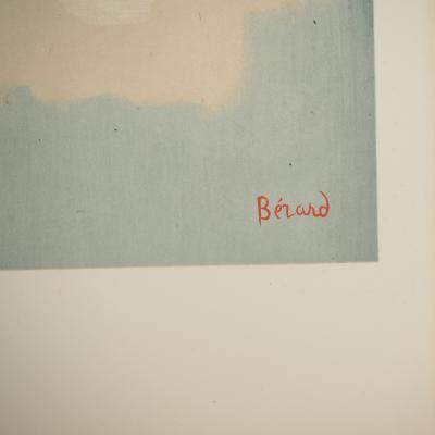 Christian BERARD : Ballet, les trois amis, Lithographie signée 2