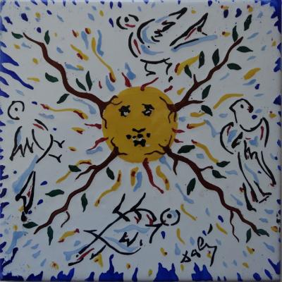 Salvador DALI : Terres d’Espagne, Ensemble de 6 céramiques signées 2