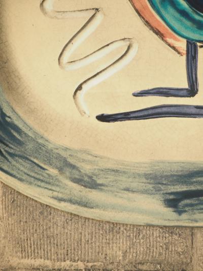 Pablo PICASSO : Céramique Madoura, Oiseau coloré, Affiche en lithographie 2