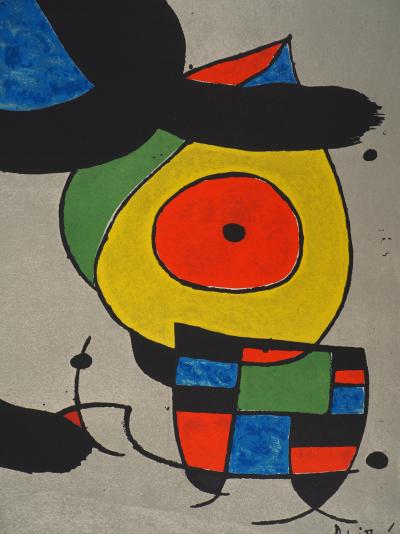 Joan MIRO : Femme à l’oiseau, Lithographie originale signée 2