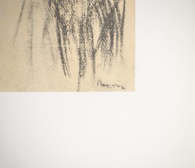 Pierre-Auguste RENOIR : Jeune fille au chapeau de paille, Lithographie et pochoir signée 2