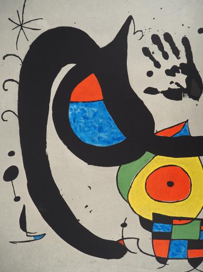 Joan Miró: Woman with a Bird, Original signed lithograph 2