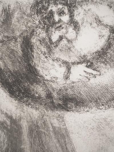 Marc CHAGALL : Mort de Moïse, Gravure originale signée 2