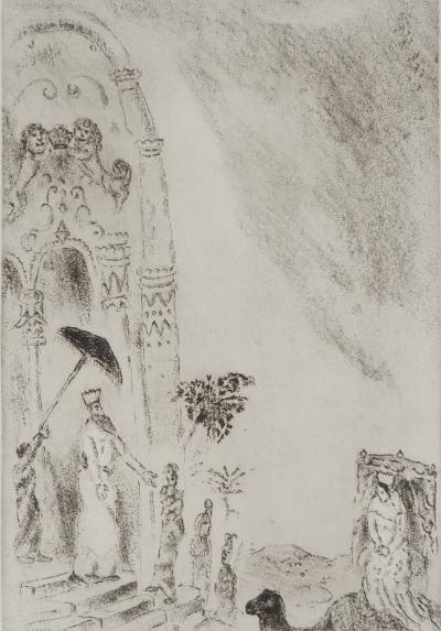 Marc CHAGALL : La reine de Saba, Gravure originale signée 2