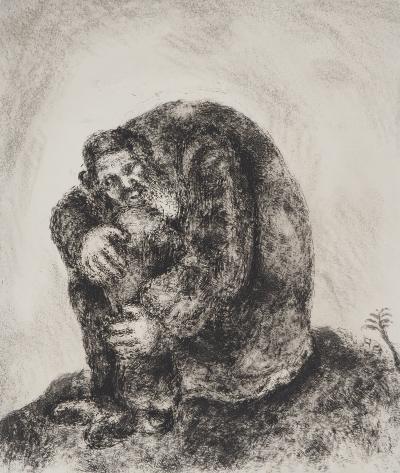 Marc CHAGALL : Elie sur le mont Carmel, Gravure originale signée 2