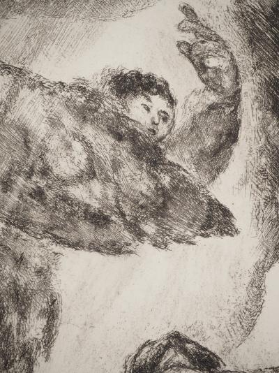 Marc CHAGALL : La vision d'Elie, Gravure originale signée 2