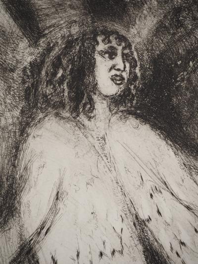 Marc CHAGALL : L'homme guidé par l'Eternel, Gravure originale signée 2